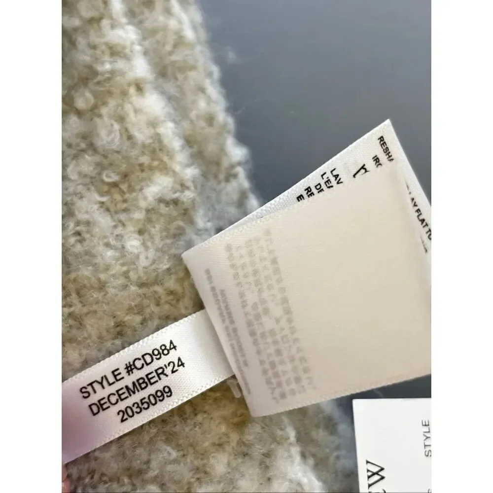J. Crew Soft herringbone scarf Nantucket Fog wool blend new